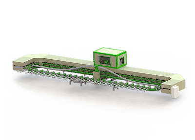 Konveyörlü Vakumlu 3D Krinkıl Makinası