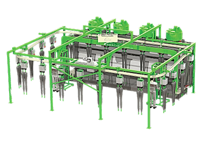 Konveyörlü Sprey ve Kimyasal Uygulama Kabinleri